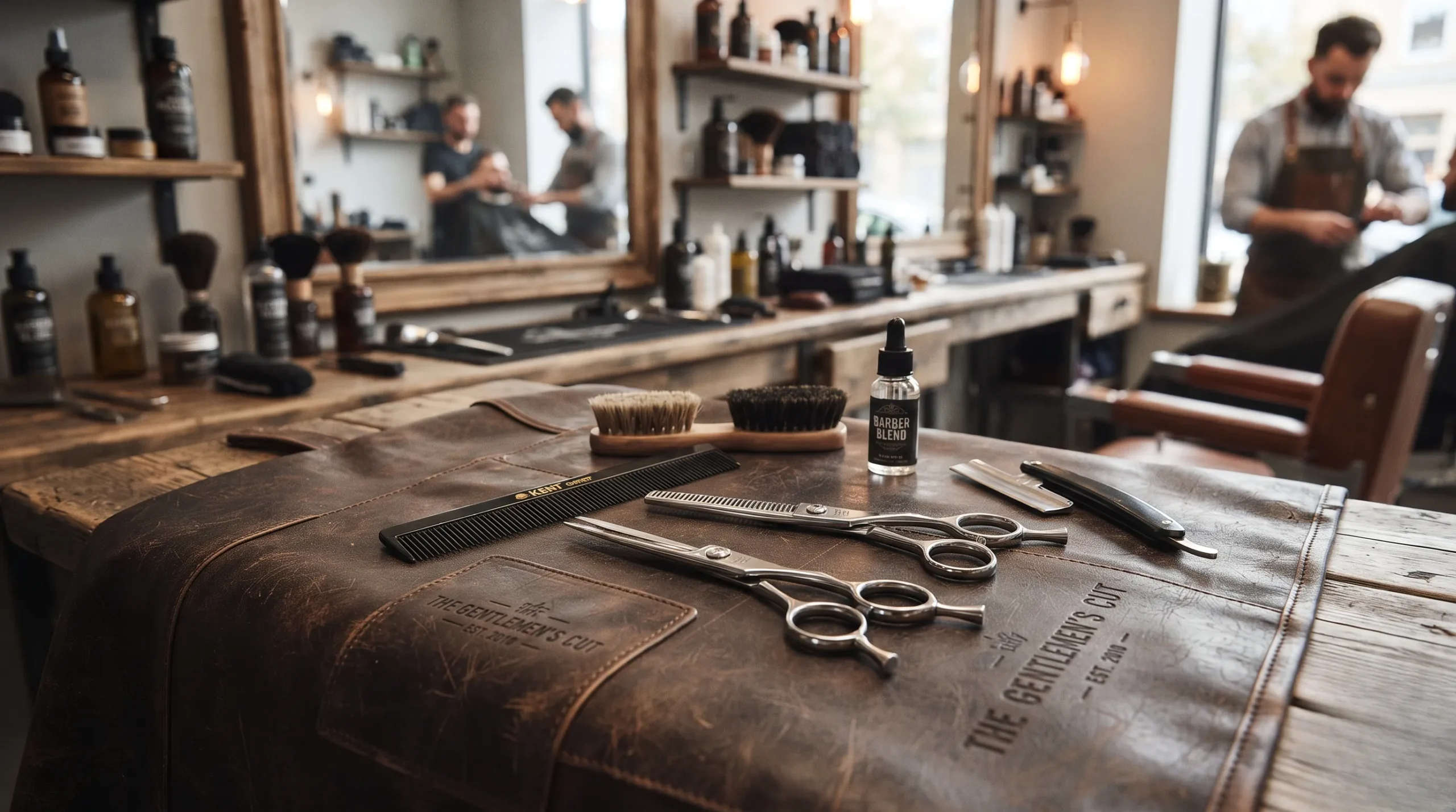 Outils de coiffure professionnels pour une coupe dégradé. Degradé espagnole